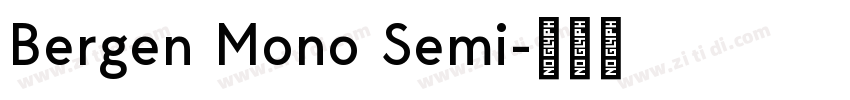 Bergen Mono Semi字体转换